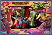 Cave Beast Bebop (with Boadacious Brontosaurus) from Teenage Mutant Ninja Turtles - Cave Turtles manufactured by Playmates [Front]