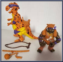 Cave Turtle Don (with Trippy Tyrannosaurus) from Teenage Mutant Ninja Turtles - Cave Turtles manufactured by Playmates [Loose]