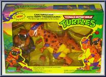 Cave Turtle Don (with Trippy Tyrannosaurus) from Teenage Mutant Ninja Turtles - Cave Turtles manufactured by Playmates [Front]