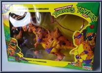 Cave Turtle Don (with Trippy Tyrannosaurus) from Teenage Mutant Ninja Turtles - Cave Turtles manufactured by Playmates [Front]