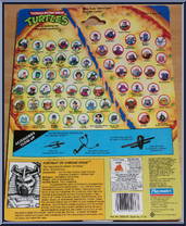 Chrome Dome [Reissue] from Teenage Mutant Ninja Turtles - 1994 - Basic Figures (with Cards) manufactured by Playmates [Back]