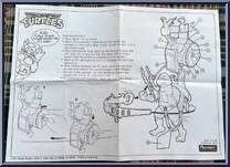 Don's Telephone Line Rider Back Pack from Teenage Mutant Ninja Turtles - 1991 - Accessories manufactured by Playmates [Instructions]