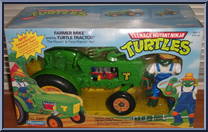 Farmer Mike and his Turtle Tractor from Teenage Mutant Ninja Turtles - Farmer Turtles manufactured by Playmates [Front]