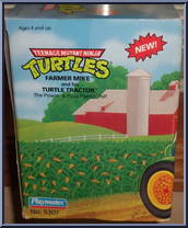 Farmer Mike and his Turtle Tractor from Teenage Mutant Ninja Turtles - Farmer Turtles manufactured by Playmates [Box]