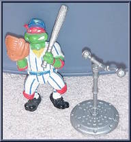 Grand Slammin' Raph from Teenage Mutant Ninja Turtles - Sewer Sports Allstar Turtles manufactured by Playmates [Loose]