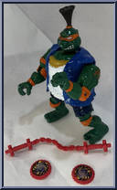 Kung Fu Michaelangelo from Teenage Mutant Ninja Turtles - Kung-Fu Turtles manufactured by Playmates [Loose]