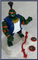 Kung Fu Michaelangelo from Teenage Mutant Ninja Turtles - Kung-Fu Turtles manufactured by Playmates [Loose]