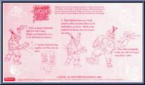 Kung Fu Raphael from Teenage Mutant Ninja Turtles - Kung-Fu Turtles manufactured by Playmates [Instructions]