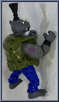 Kung Fu Rocksteady from Teenage Mutant Ninja Turtles - Kung-Fu Turtles manufactured by Playmates [Loose]
