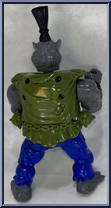 Kung Fu Rocksteady from Teenage Mutant Ninja Turtles - Kung-Fu Turtles manufactured by Playmates [Loose]
