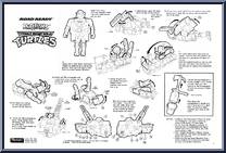 Road Ready Leo  from Teenage Mutant Ninja Turtles - Road Ready Mutations manufactured by Playmates [Instructions]