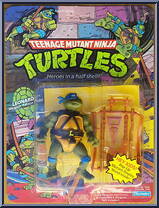 Leonardo (Soft Head) from Teenage Mutant Ninja Turtles - 1988 - Basic Figures manufactured by Playmates [Front]