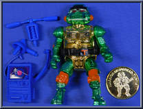 Warrior Metalhead Michaelangelo from Teenage Mutant Ninja Turtles - Warriors (with Coins) manufactured by Playmates [Loose]