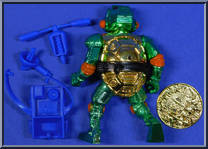 Warrior Metalhead Michaelangelo from Teenage Mutant Ninja Turtles - Warriors (with Coins) manufactured by Playmates [Loose]