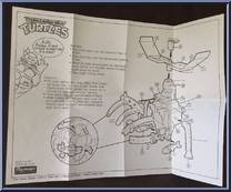 Mike's Pizza Chopper Backpack from Teenage Mutant Ninja Turtles - 1991 - Accessories manufactured by Playmates [Instructions]