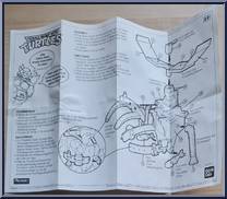 Mike's Pizza Chopper Backpack from Teenage Mutant Ninja Turtles - 1991 - Accessories manufactured by Playmates [Instructions]