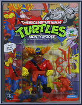 Monty Moose  from Teenage Mutant Ninja Turtles - 1992 - Basic Figures manufactured by Playmates [Front]