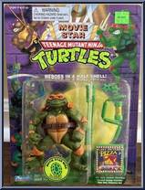 Movie Star Mike [Reissue] from Teenage Mutant Ninja Turtles - Movie Star Turtles manufactured by Playmates [Front]