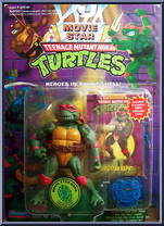 Movie Star Raph [Reissue] from Teenage Mutant Ninja Turtles - Movie Star Turtles manufactured by Playmates [Front]