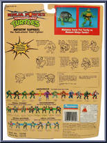Mutatin' Raphael [Reissue] from Teenage Mutant Ninja Turtles - 10th Anniversary - Ninja Power manufactured by Playmates [Back]
