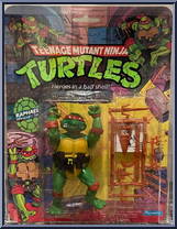 Raphael (Soft Head) from Teenage Mutant Ninja Turtles - 1988 - Basic Figures manufactured by Playmates [Front]