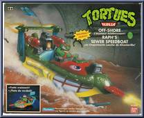 Raph's Sewer Speed Boat from Teenage Mutant Ninja Turtles - 1991 - Accessories manufactured by Playmates [Back]