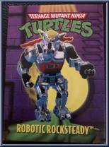 Robotic Rocksteady [Reissue] from Teenage Mutant Ninja Turtles - 1994 - Basic Figures (with Cards) manufactured by Playmates [Card]