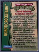Robotic Rocksteady [Reissue] from Teenage Mutant Ninja Turtles - 1994 - Basic Figures (with Cards) manufactured by Playmates [Card]
