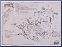 Shreddermobile from Teenage Mutant Ninja Turtles - 1991 - Accessories manufactured by Playmates [Instructions]