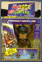Somersault Samurai Leo from Teenage Mutant Ninja Turtles - Ninja Action Turtles manufactured by Playmates [Front]