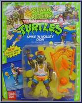 Spike 'N Volley Don from Teenage Mutant Ninja Turtles - Sewer Spittin' Turtles manufactured by Playmates [Front]