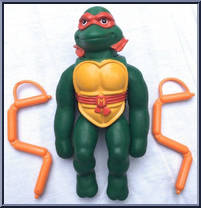 Stretch Michaelangelo from Teenage Mutant Ninja Turtles - Stretch Turtles manufactured by Playmates [Loose]