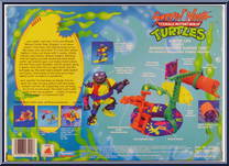 Surfer Leo with Mondo Mutant Surfer Tube from Teenage Mutant Ninja Turtles - Surfin' Ninja manufactured by Playmates [Back]
