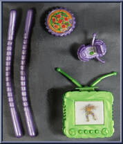 Toon Don with Spinnin' Bandana Action from Teenage Mutant Ninja Turtles - Toon Turtles manufactured by Playmates [Loose]