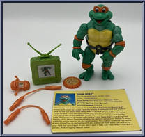 Toon Mike with Tacky Tongue Action from Teenage Mutant Ninja Turtles - Toon Turtles manufactured by Playmates [Loose]