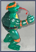 Toon Mike with Tacky Tongue Action from Teenage Mutant Ninja Turtles - Toon Turtles manufactured by Playmates [Loose]