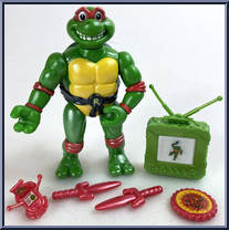 Toon Raph with Head Spinnin' Action from Teenage Mutant Ninja Turtles - Toon Turtles manufactured by Playmates [Loose]