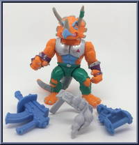 Triceraton from Teenage Mutant Ninja Turtles - 1990 - Basic Figures manufactured by Playmates [Loose]