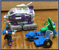 Turtle Transports - The Turtle Tenderizin' Combo (with Card) from Teenage Mutant Ninja Turtles - Mini Mutants manufactured by Playmates [Loose]