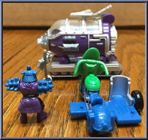 Turtle Transports - The Turtle Tenderizin' Combo (with Card) from Teenage Mutant Ninja Turtles - Mini Mutants manufactured by Playmates [Loose]