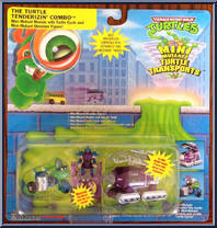Turtle Transports - The Turtle Tenderizin' Combo (with Card) from Teenage Mutant Ninja Turtles - Mini Mutants manufactured by Playmates [Front]