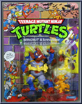 Wingnut & Screwloose from Teenage Mutant Ninja Turtles - 1990 - Basic Figures manufactured by Playmates [Front]
