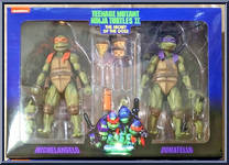 Michelangelo / Donatello from Teenage Mutant Ninja Turtles - 1990 Movie - Secret of the Ooze manufactured by Neca [Front]