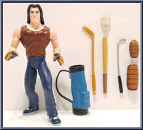 Casey Jones from Teenage Mutant Ninja Turtles - Animated - Basic Assortment - 2003 manufactured by Playmates [Loose]