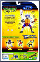 MESS Leonardo from Teenage Mutant Ninja Turtles - Animated - M.E.S.S: Mutants & Monsters manufactured by Playmates [Back]