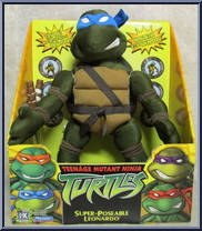 Leonardo from Teenage Mutant Ninja Turtles - Animated - Super-Poseable Plush manufactured by Playmates [Front]