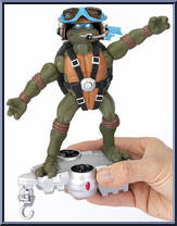 Leonardo from Teenage Mutant Ninja Turtles - Animated - Air Ninja manufactured by Playmates [Loose]