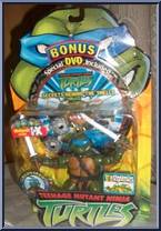 Leonardo (Bonus DVD) from Teenage Mutant Ninja Turtles - Animated - Bonus DVD Figures - 2004 manufactured by Playmates [Front]