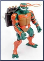Mike from Teenage Mutant Ninja Turtles - Animated - Fast Forward: Triple Strike! manufactured by Playmates [Loose]