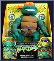 Michelangelo from Teenage Mutant Ninja Turtles - Animated - Super-Poseable Plush manufactured by Playmates [Front]